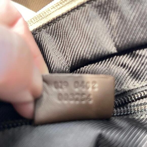 Gucci Canvas and Leather GG Web Tote Shoulder Bag (GGXX130) - Picture 10 of 11